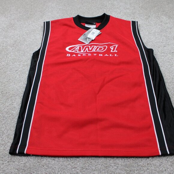And 1 Basketball Jersey NWT Youth Large (14/16) Red Polyester Pullover #1 - Picture 2 of 14